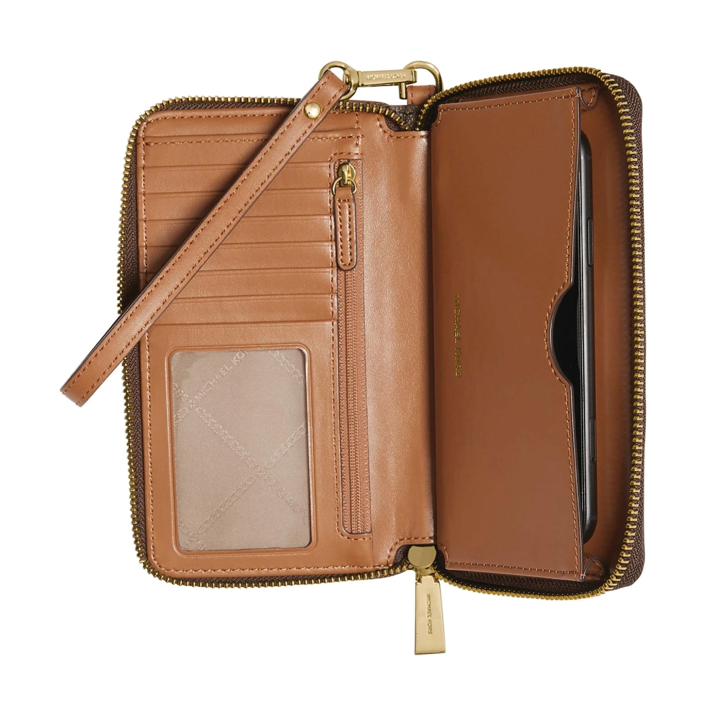 Michael Kors Jet Set Wallet & Phone Case - Brown