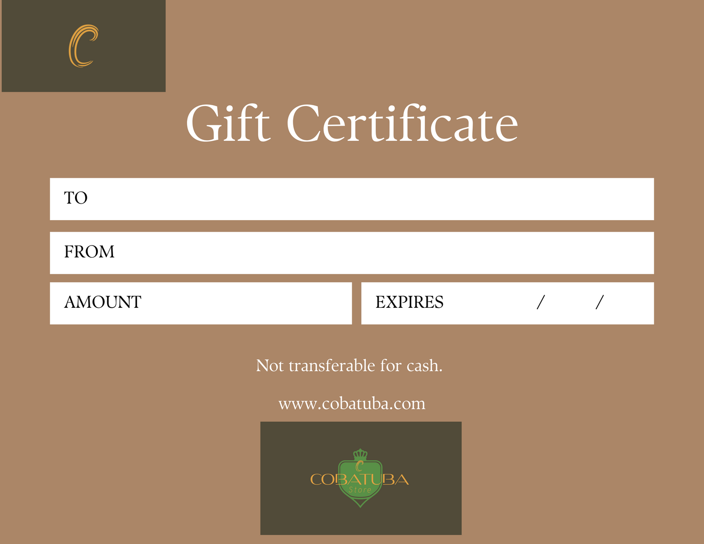Geschenkkarte für den Cobatuba Store
