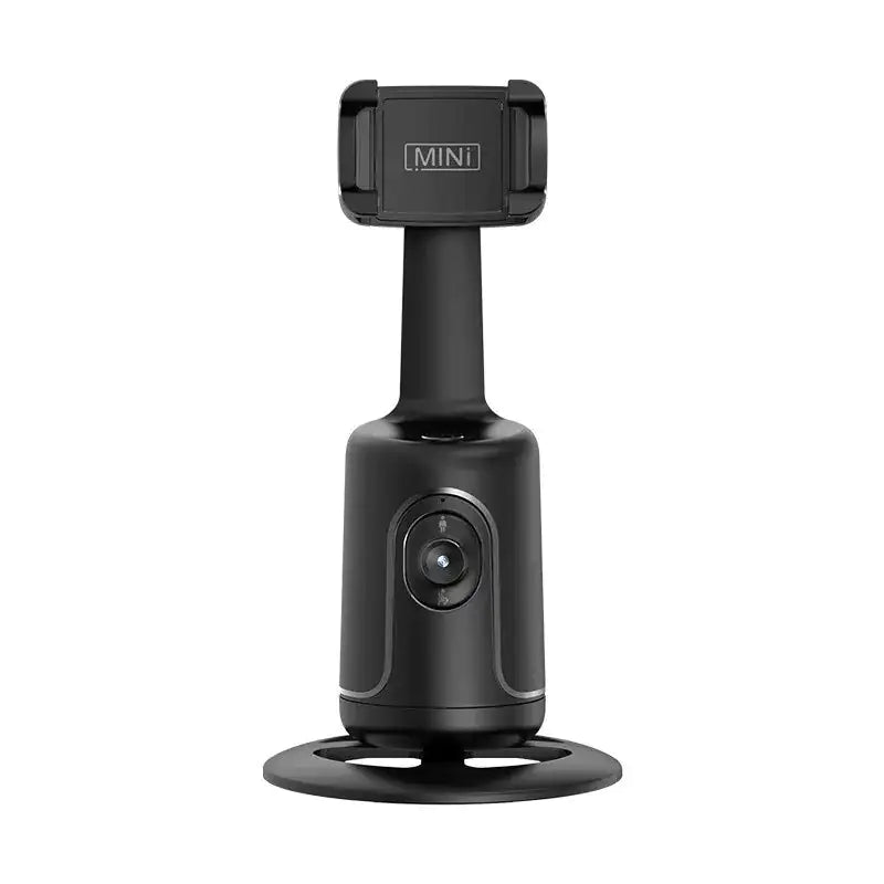 Automatisk ansiktsspårningsstativ 360° roterande automatiskt spårningsstativ, ingen app, telefonkamerastativ med fjärrkontroll och gestkontroll, uppladdningsbart smart fotograferingsställ för livevideoinspelning TikTok