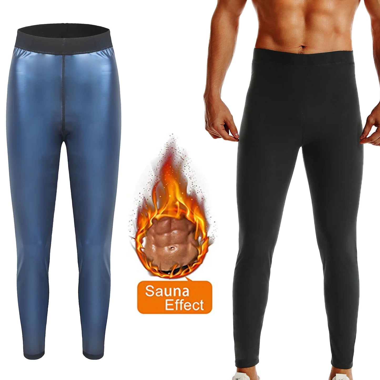 Herr tränings midja korsett Shapewear bastu kostym