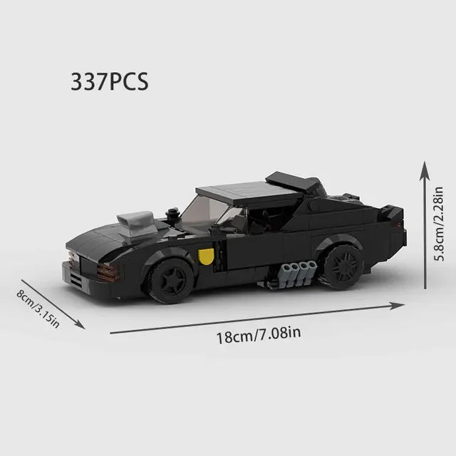 V8 Fury Mad Max Inspirerade Racing Car Building Blocks