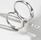 Verstellbarer Verlobungsring aus 925er Sterlingsilber – „Ich liebe dich“-Projektions-Verlobungsring für Paare