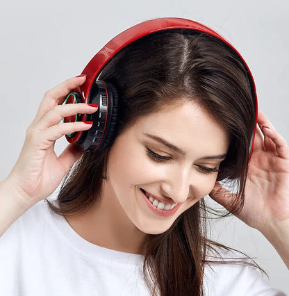 Super Bass Drahtlose Bluetooth Kopfhörer Faltbare Stereo Ohrhörer Headsets Mic