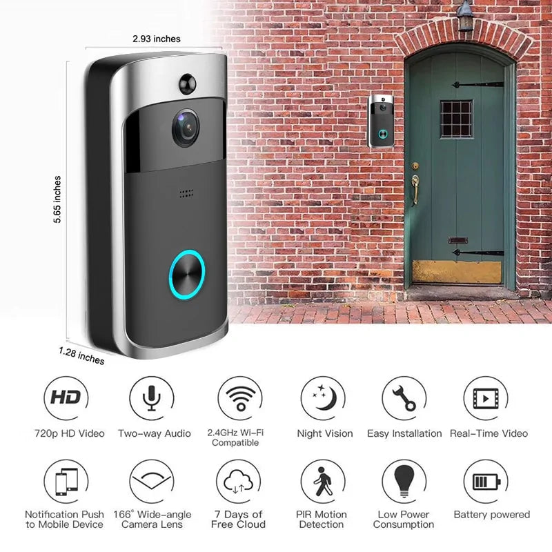 Ring Video Doorbell WI-FI – 1080p HD-Video, verbesserte Bewegungserkennung, einfache Installation (NEU 2024)