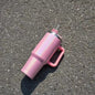 Quenchery 40 oz Tumbler With Handle Insulated Mug With Straw Lids Stainless Steel Coffee Thermos Cup In-Car Vacuum Bottle