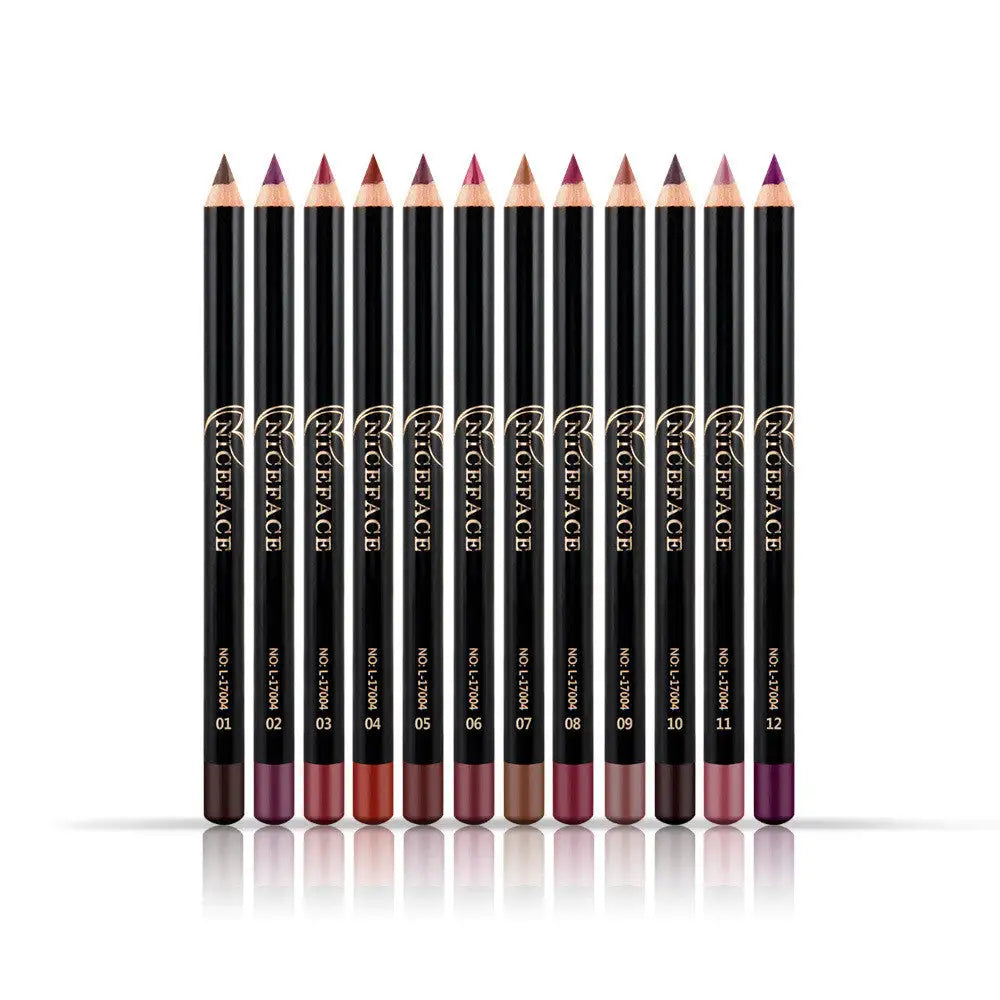 Ktouler Mattes Lipliner-Stift-Set – 12