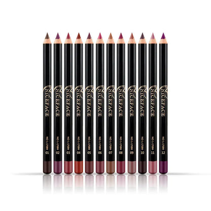 Ktouler Mattes Lipliner-Stift-Set – 12