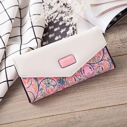 Mode Frauen Leder Umschlag Kupplung Brieftasche Lange Karte Halter Geldbörse Tasche Handtasche