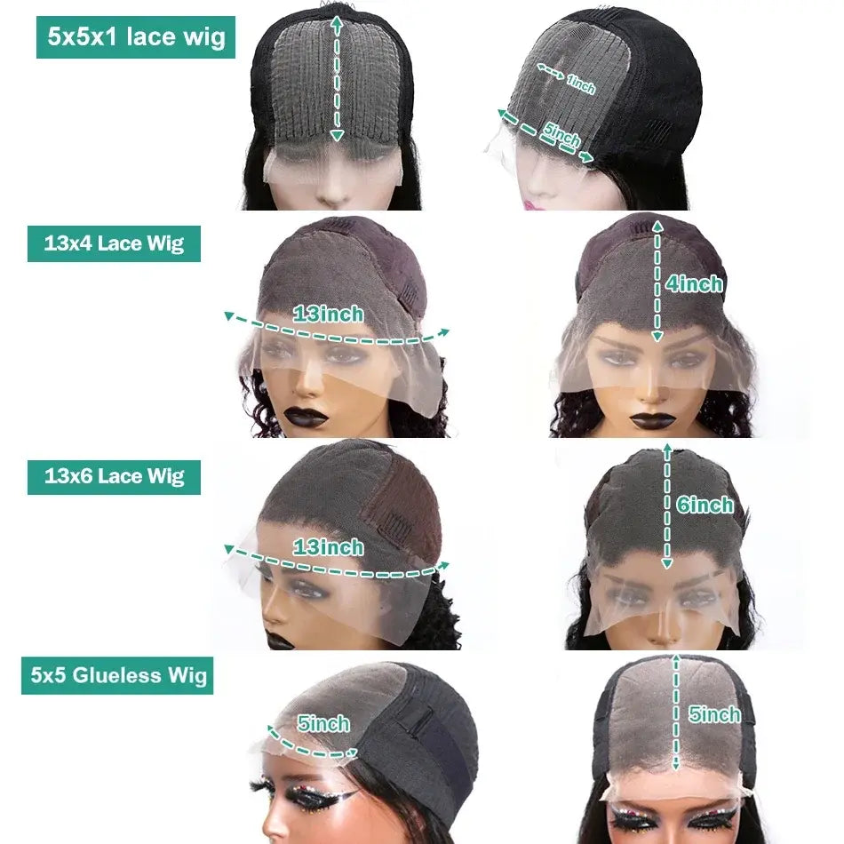 Wave Hair Wig 250% Density Short Deep