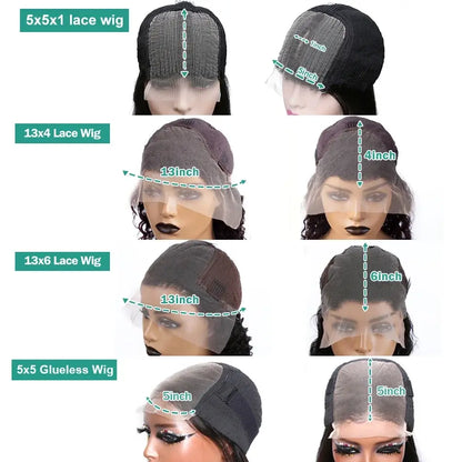 Wave Hair Wig 250% Density Short Deep
