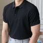 Lässiges, geripptes Strick-Poloshirt für Herren