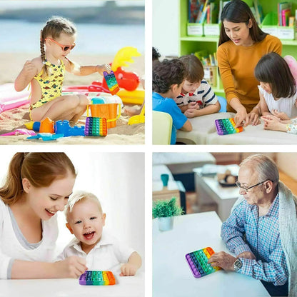 Popit Zappeln Spielzeug Push Bubble Sensory Stress Relief Kinder Familienspiele Quadratisches Spiel