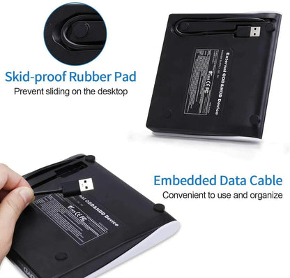 Schlankes externes CD-DVD-Laufwerk USB 3.0 Disc-Player Brenner Schriftsteller für Laptop PC Mac