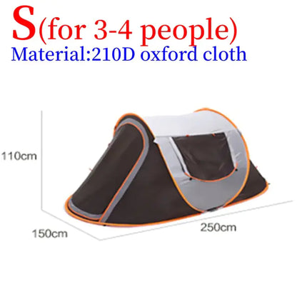 Pop Up Tent 2-3 Person Camping Tent Waterproof Hiking Canopy Shelter For Outdoor