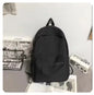 Schlichter Laptop-Rucksack aus Nylon mit großem Fassungsvermögen für Damen