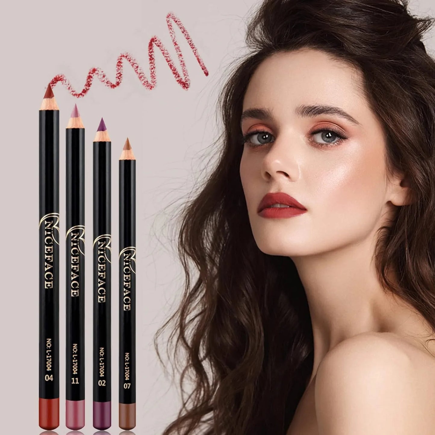 Ktouler Mattes Lipliner-Stift-Set – 12