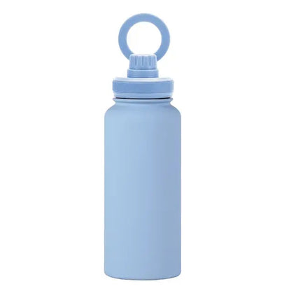 Isolierte Wasserflasche mit Telefonhalter