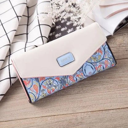 Mode Frauen Leder Umschlag Kupplung Brieftasche Lange Karte Halter Geldbörse Tasche Handtasche