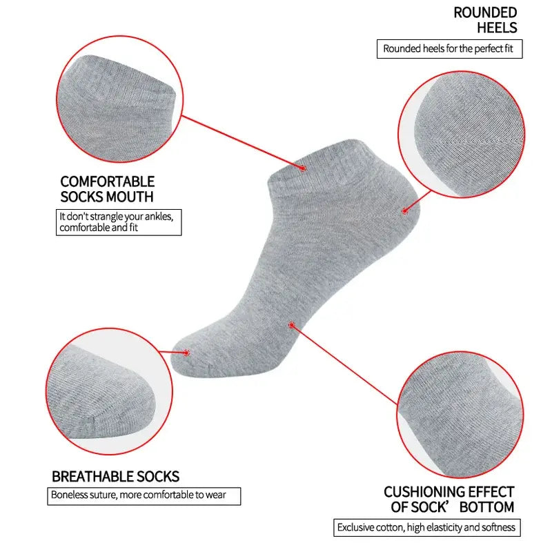 Niedrig geschnittene Baumwollsocken