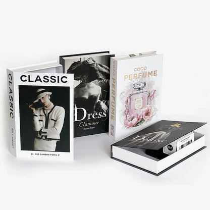 Fashion Art – zu öffnende gefälschte Bücher zur Dekoration