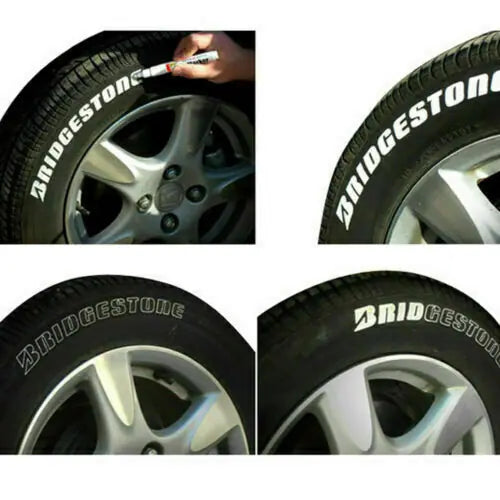 Wasserfester Permanent-Lackstift für Autoreifen, Reifenprofil, Gummi, Metallstift 