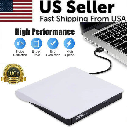 Schlankes externes CD-DVD-Laufwerk USB 3.0 Disc-Player Brenner Schriftsteller für Laptop PC Mac