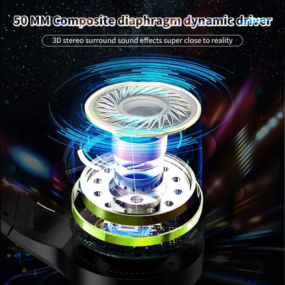 Gaming-Headset mit Mikrofonlicht