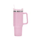 Quenchery 40 oz Tumbler With Handle Insulated Mug With Straw Lids Stainless Steel Coffee Thermos Cup In-Car Vacuum Bottle