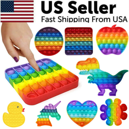 Popit Zappeln Spielzeug Push Bubble Sensory Stress Relief Kinder Familienspiele Quadratisches Spiel