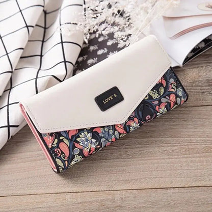 Mode Frauen Leder Umschlag Kupplung Brieftasche Lange Karte Halter Geldbörse Tasche Handtasche