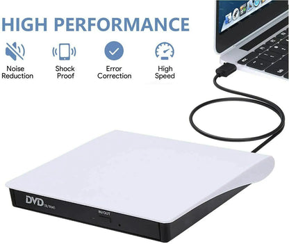 Schlankes externes CD-DVD-Laufwerk USB 3.0 Disc-Player Brenner Schriftsteller für Laptop PC Mac