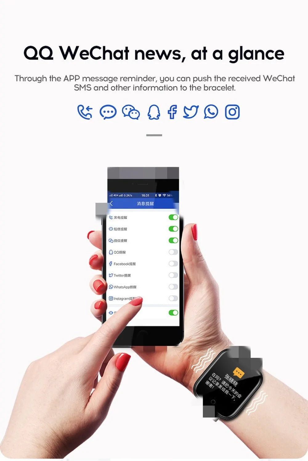 Digital Armband Fitness Tracker Tracker Heart Rate Smart Watch