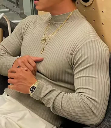 Gestreiftes Fitness-T-Shirt für Herren