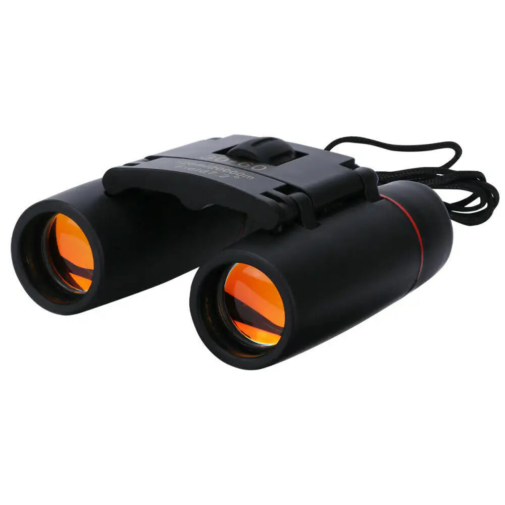 Fernglas 30x60 Zoom Outdoor Reise Kompakte Faltung Teleskop Jagd Tag/Nacht