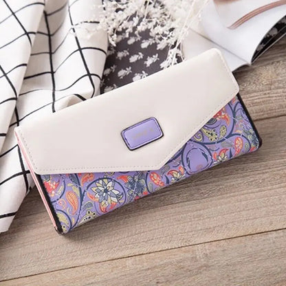 Mode Frauen Leder Umschlag Kupplung Brieftasche Lange Karte Halter Geldbörse Tasche Handtasche