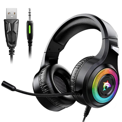 Gaming-Headset mit Mikrofonlicht