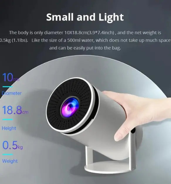 4K Projektor WiFi Bluetooth HY300-SUPER Tragbarer Projektor mit Android 11 (NEU 2024)