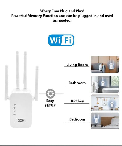 WiFi Range Extender Internet-Booster Netzwerkrouter Drahtloser Signalverstärker